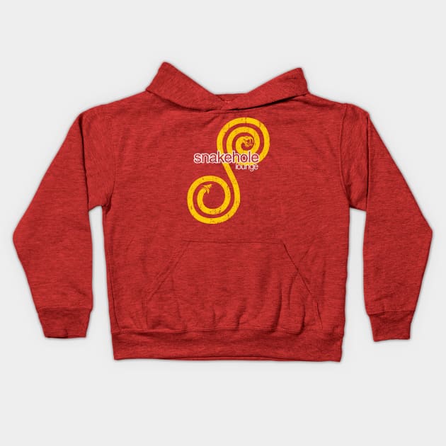 Snakehole Lounge Kids Hoodie by huckblade